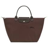 Longchamp Le Pliage Green M Handbag Mocha