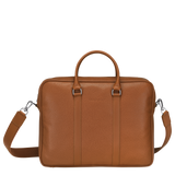 Longchamp Le Foulonné M Briefcase Caramel