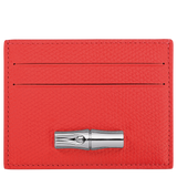 Longchamp Le Roseau Card holder Vermilion
