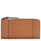 Longchamp Longchamp 3D Zip around wallet Natural