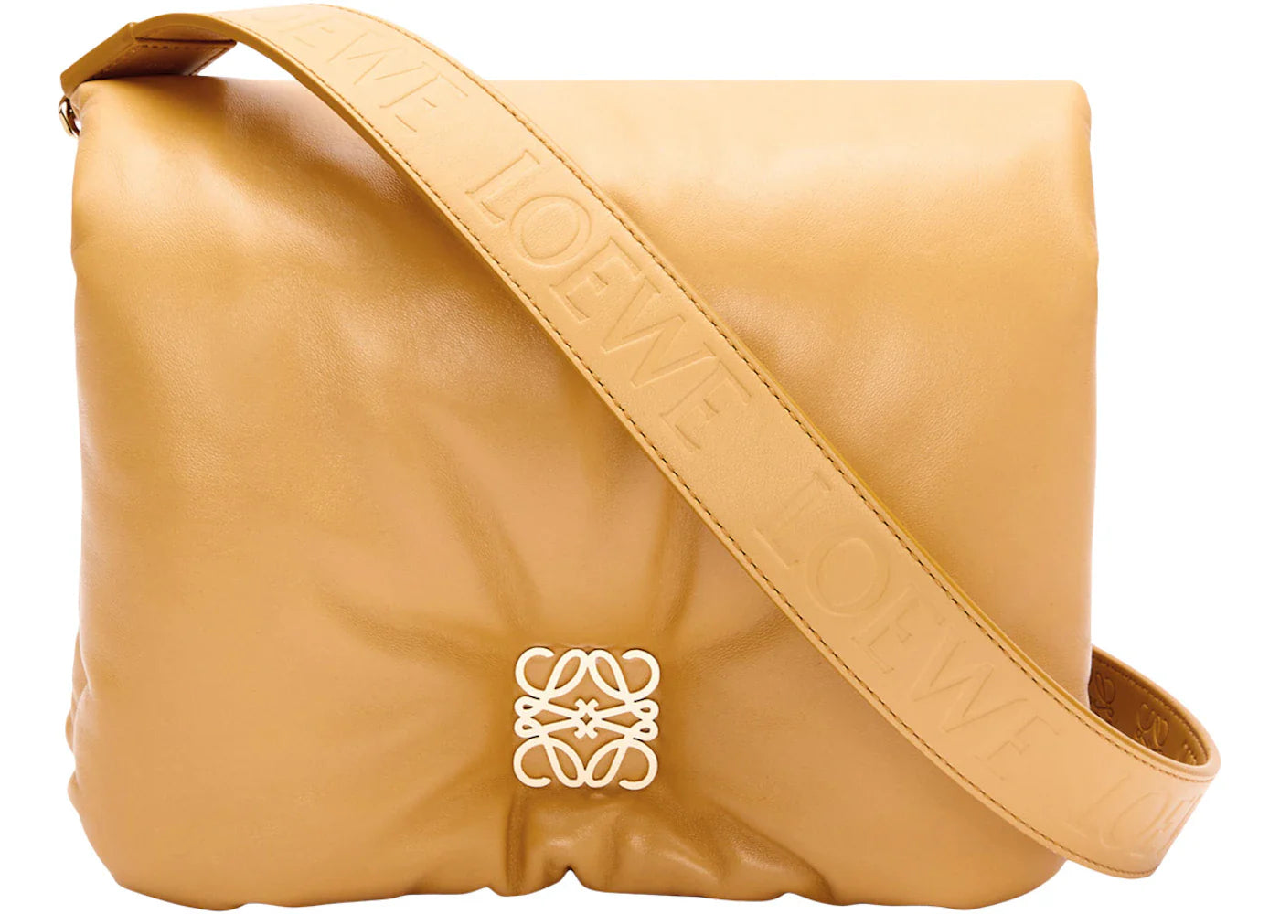 Loewe Puffer Goya Shoulder Bag Camel