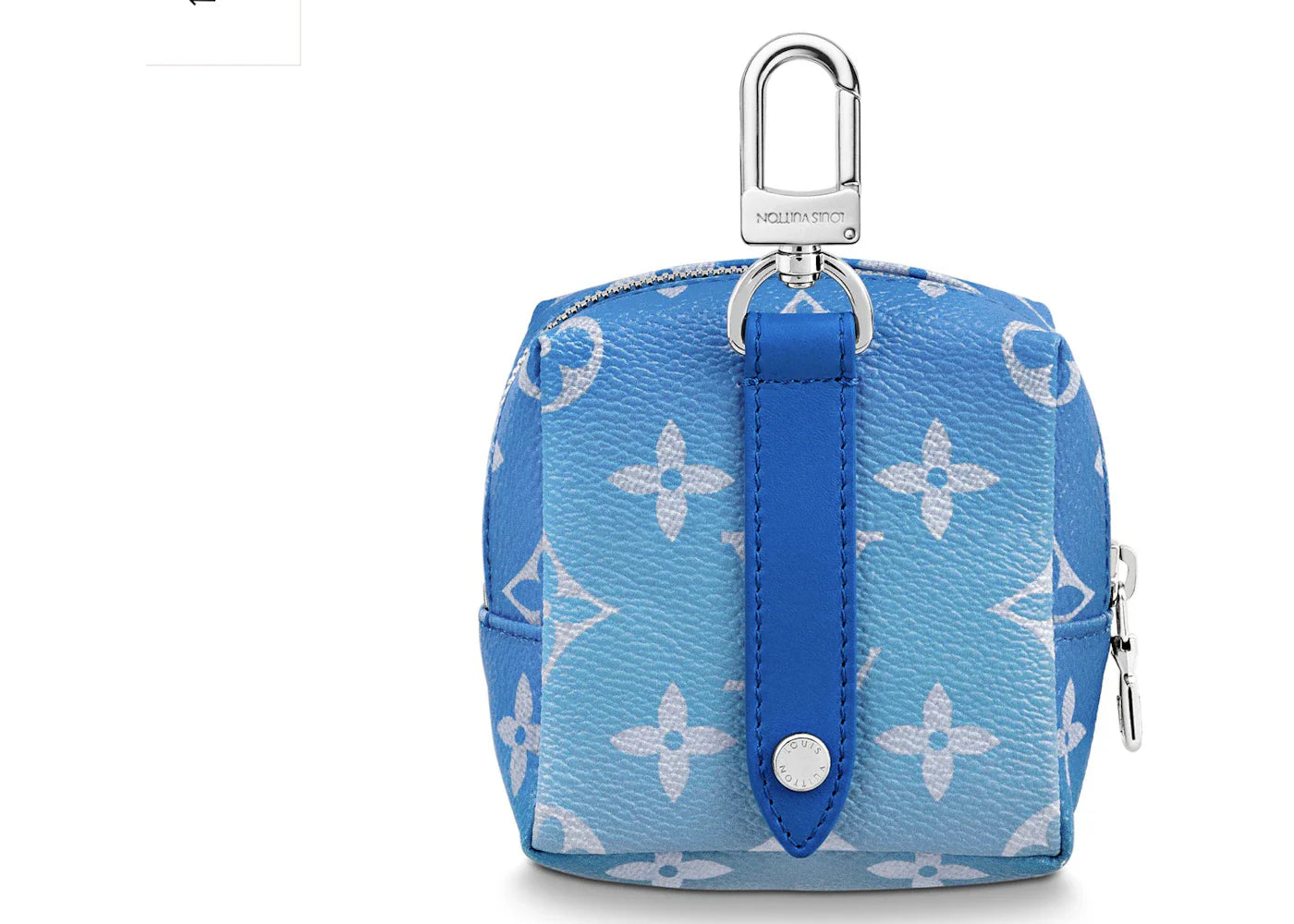 Louis Vuitton Squared Pouch Bag Charm Clouds Monogram Blue