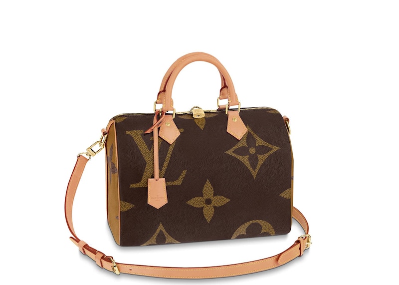 Louis Vuitton Speedy Bandouliere Monogram Giant Reverse 30 Brown