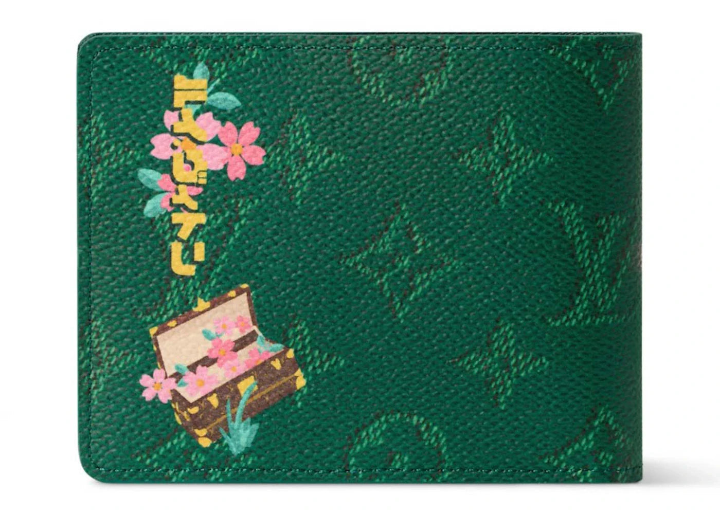 Louis Vuitton X Nigo Slender Wallet Green