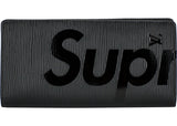 Louis Vuitton X Supreme Brazza Wallet Epi Black