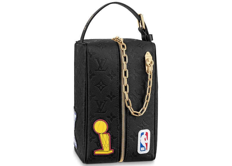 Louis Vuitton X Nba Hero Jacket Leather Cloackroom Dopp Kit Monogram Black