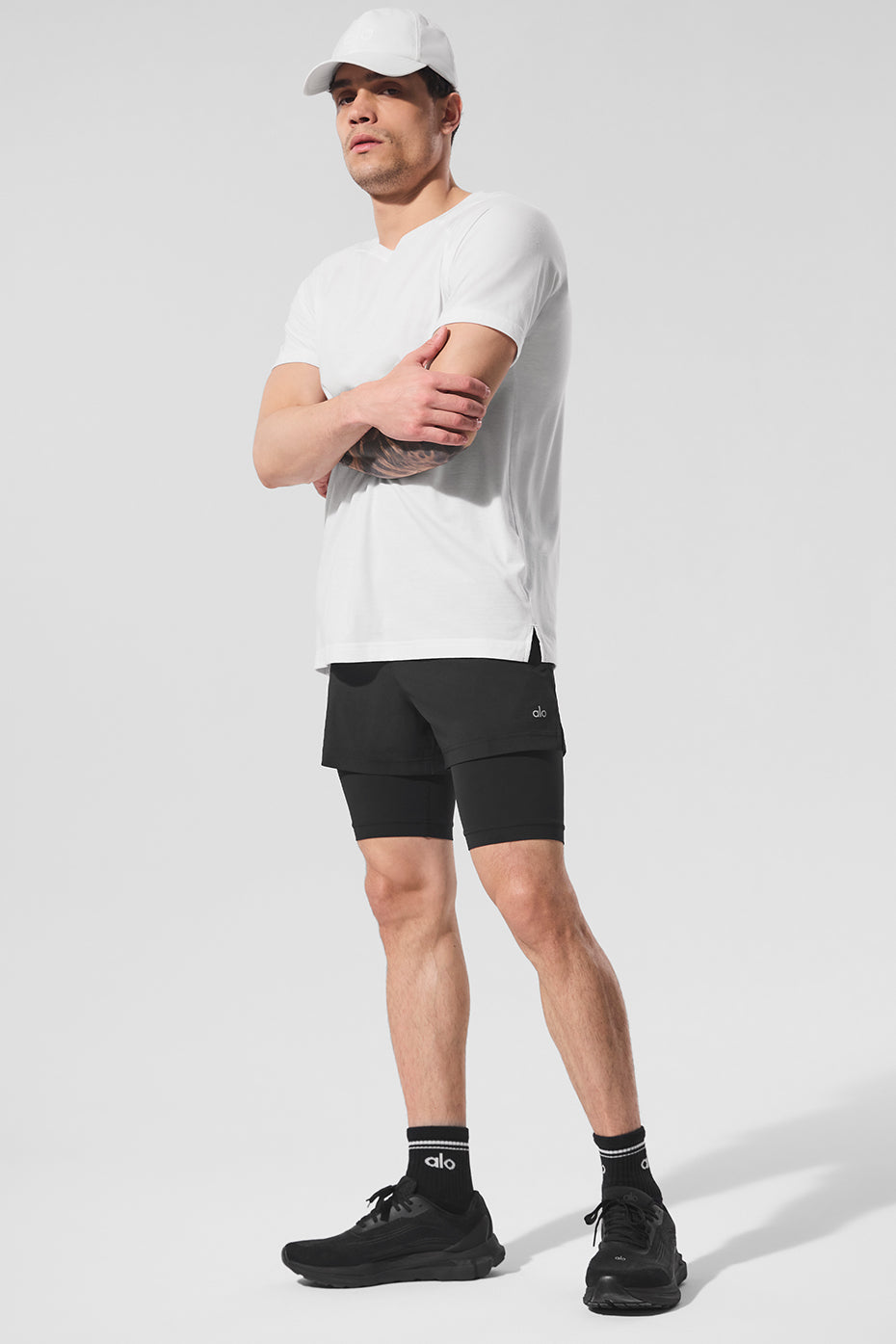 Alo Yoga Triumph Raglan Tee - White