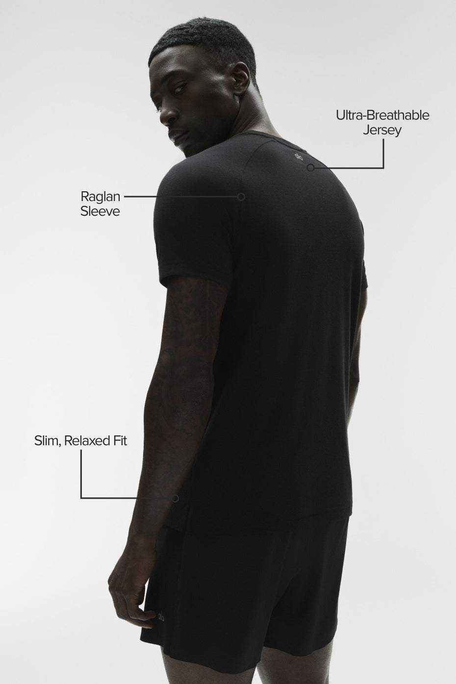 Alo Yoga Triumph Raglan Tee - Black