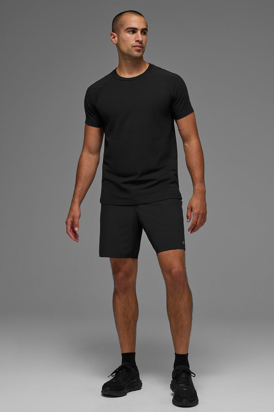 Alo Yoga ALO Vapor Crewneck Short Sleeve - Black