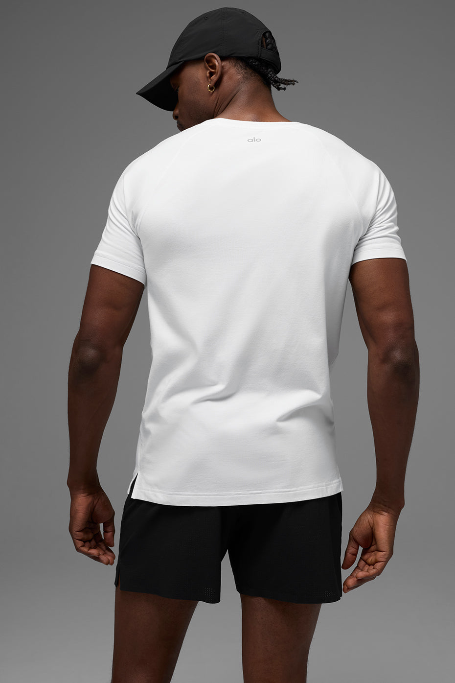 Alo Yoga ALO Vapor Crewneck Short Sleeve - White