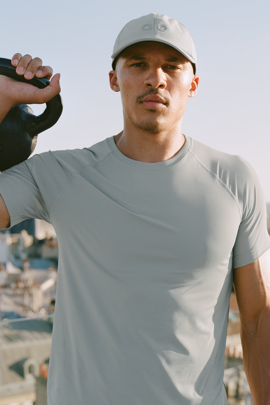 Alo Yoga Idol Crewneck Short Sleeve - Lunar Grey