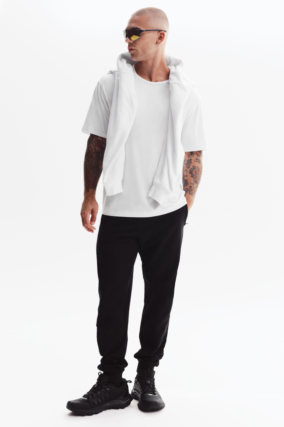 Alo Yoga Essential Short Sleeve Street Tee - White