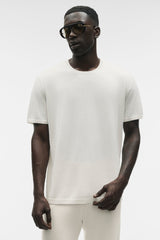 Alo Yoga Cotton Cashmere Ever Soft Short Sleeve Crew - Ivory