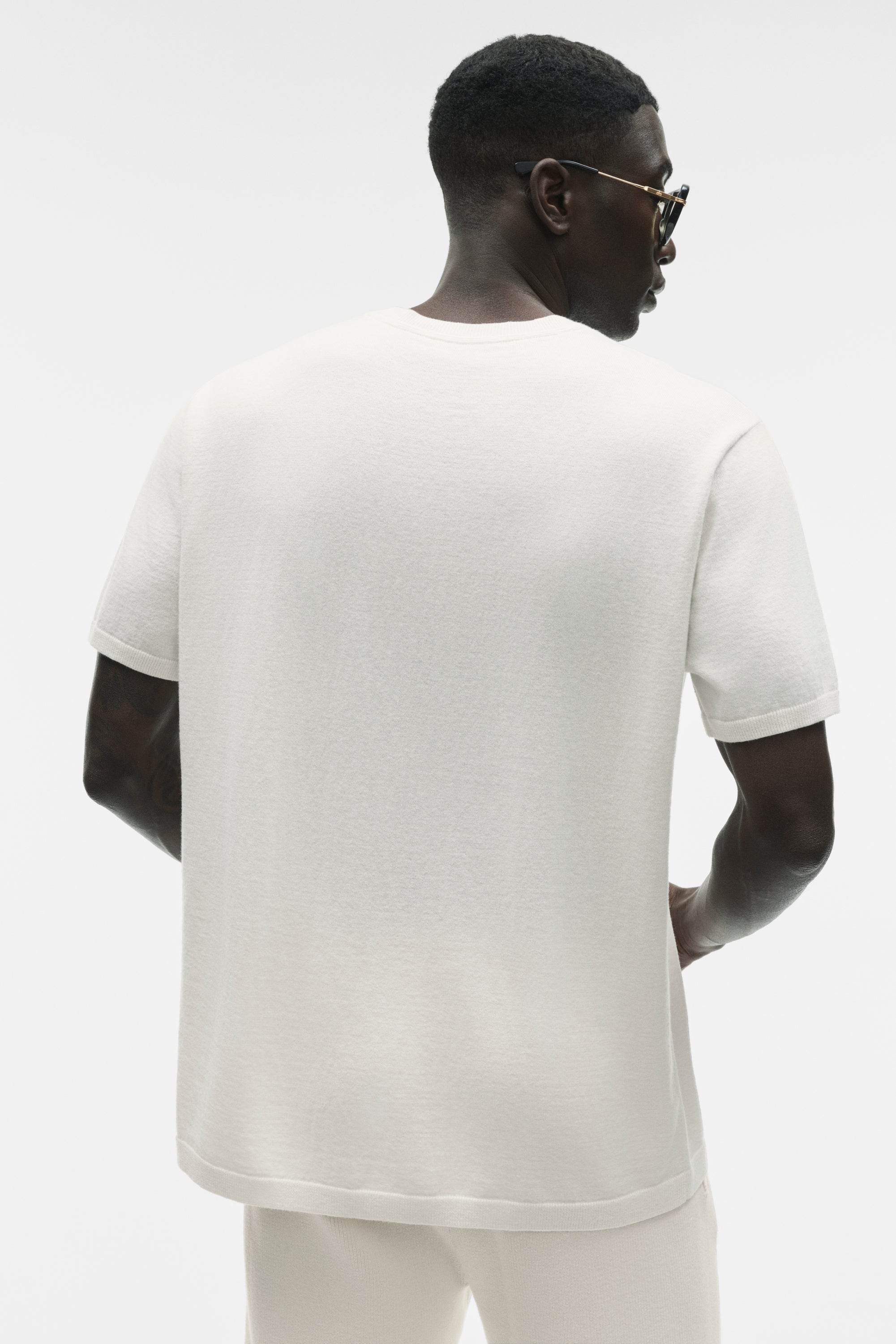 Alo Yoga Cotton Cashmere Ever Soft Short Sleeve Crew - Ivory