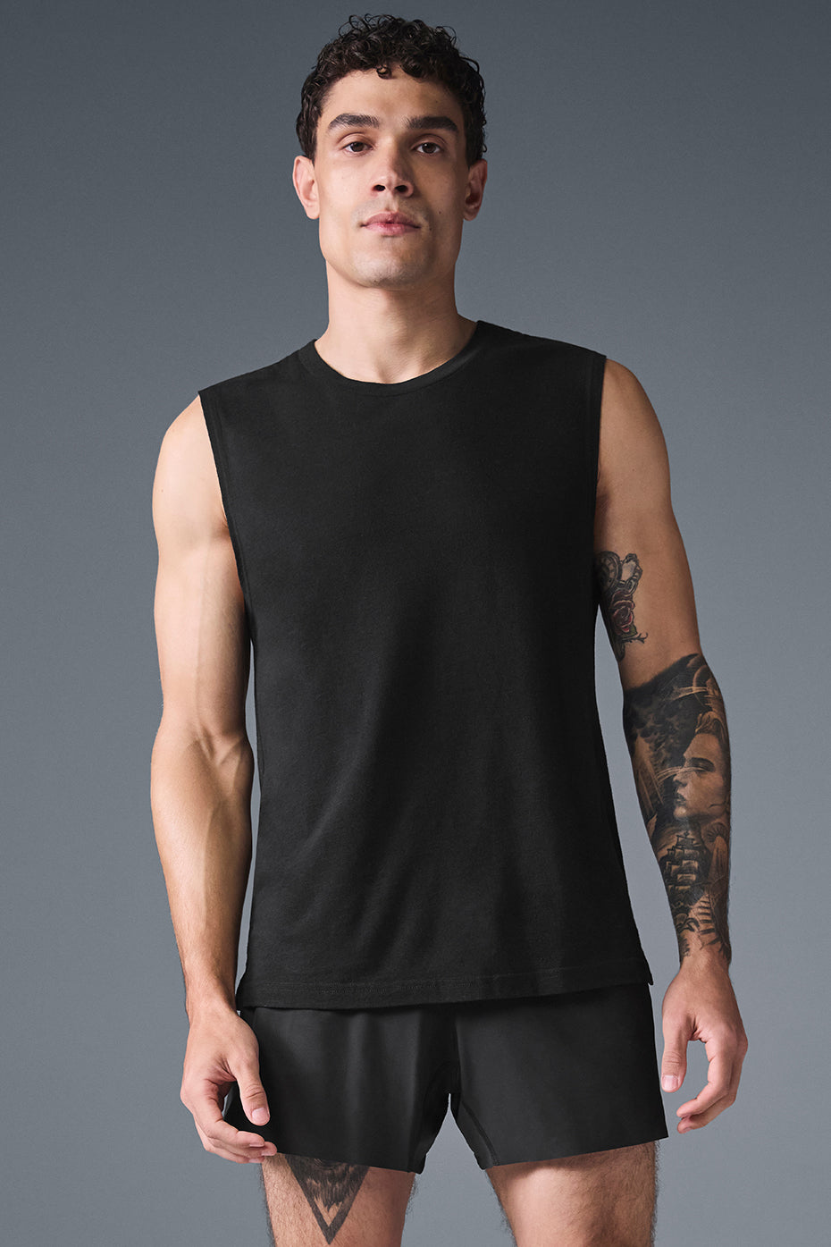 Alo Yoga The Triumph Muscle Tank - Black