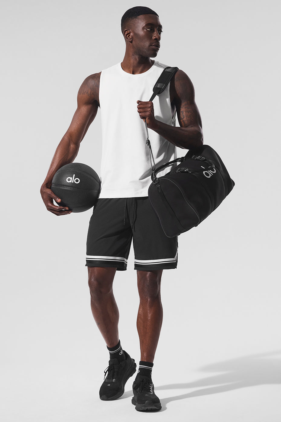 Alo Yoga Conquer Muscle Tank - White