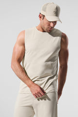 Alo Yoga Conquer Muscle Tank - Bone