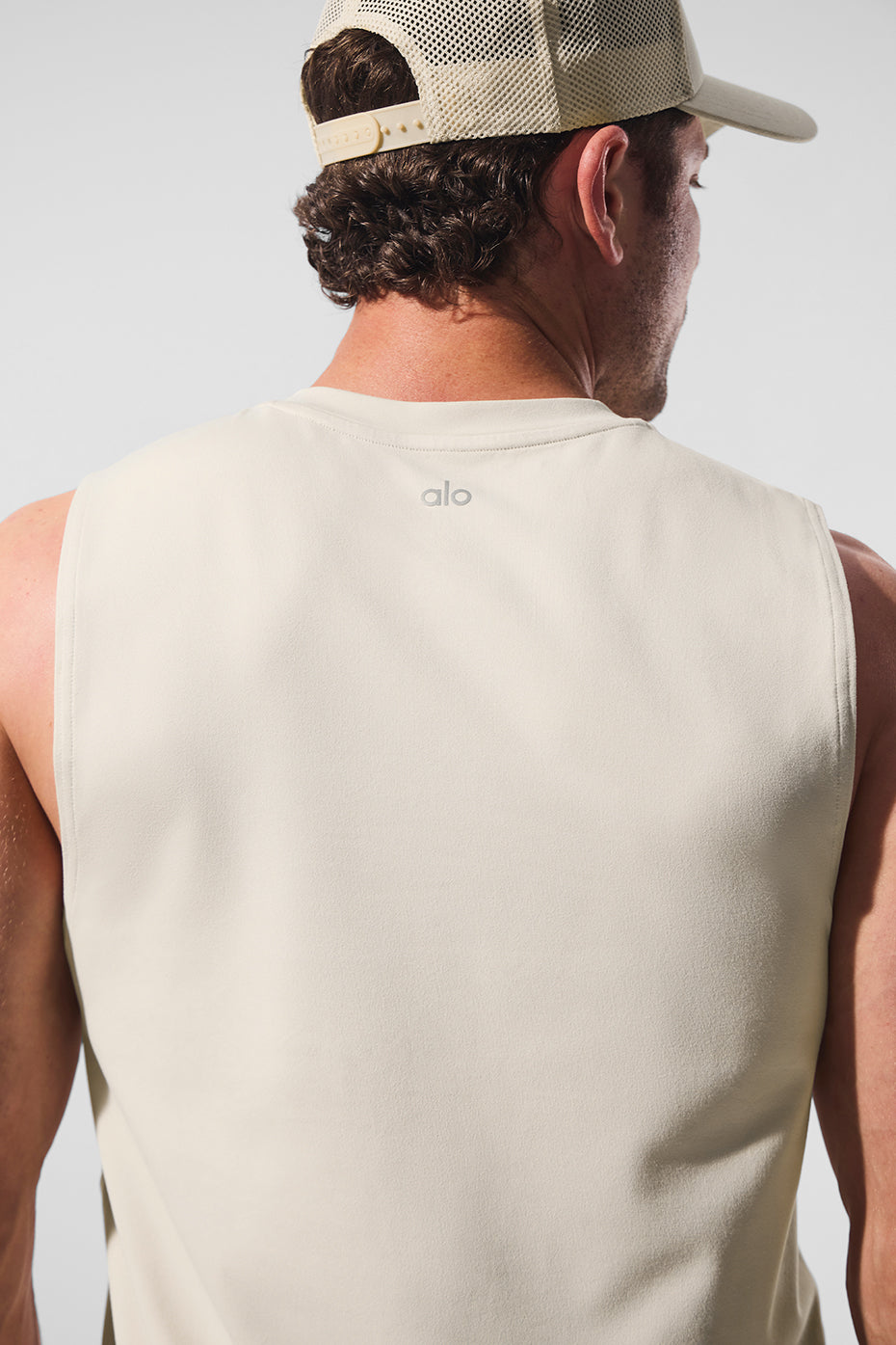 Alo Yoga Conquer Muscle Tank - Bone