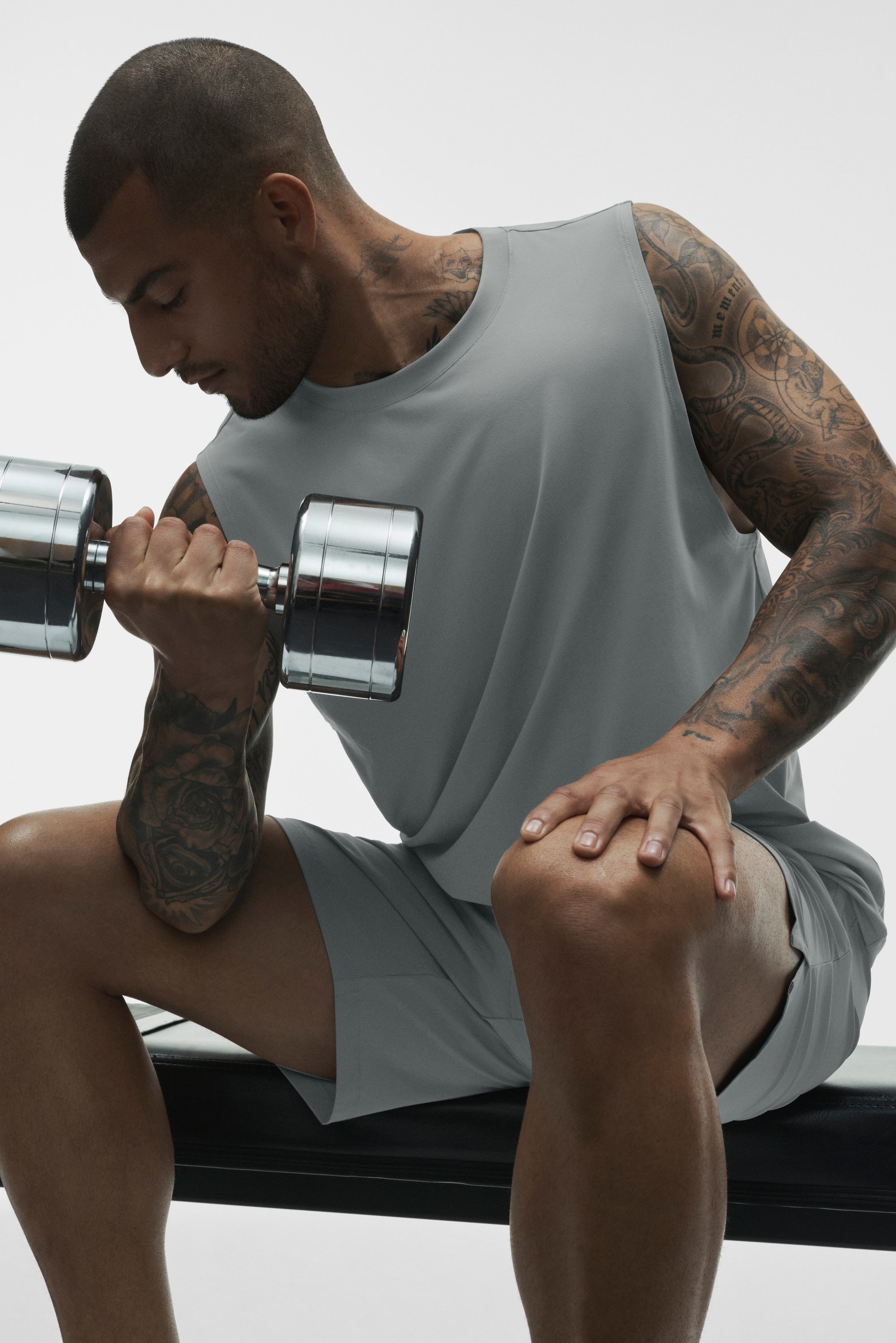 Alo Yoga Conquer Muscle Tank - Monument