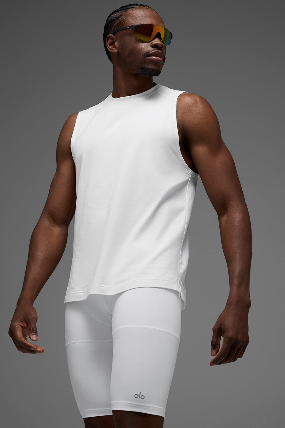 Alo Yoga ALO Vapor Muscle Tank - White