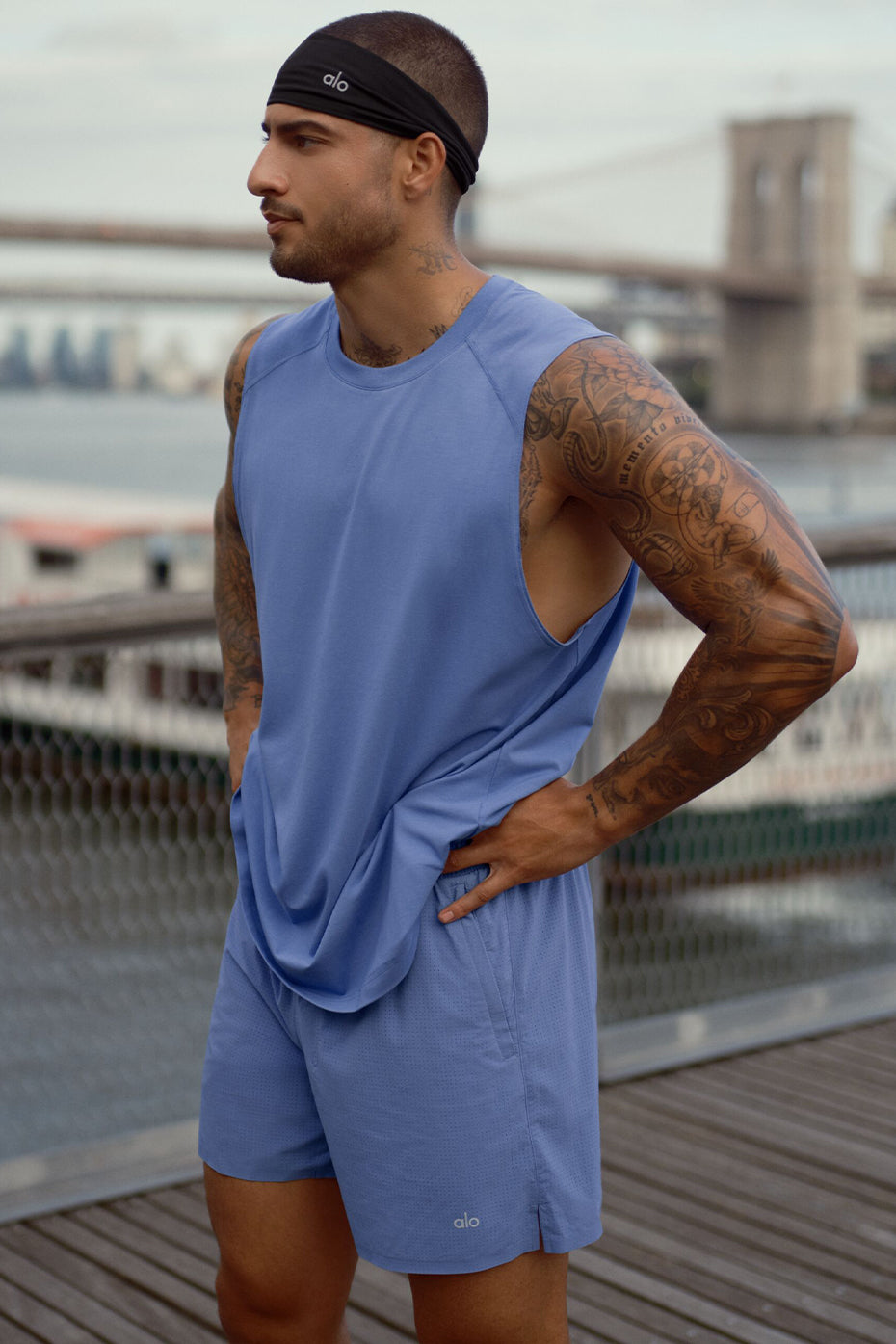 Alo Yoga ALO Vapor Muscle Tank - Provence Blue