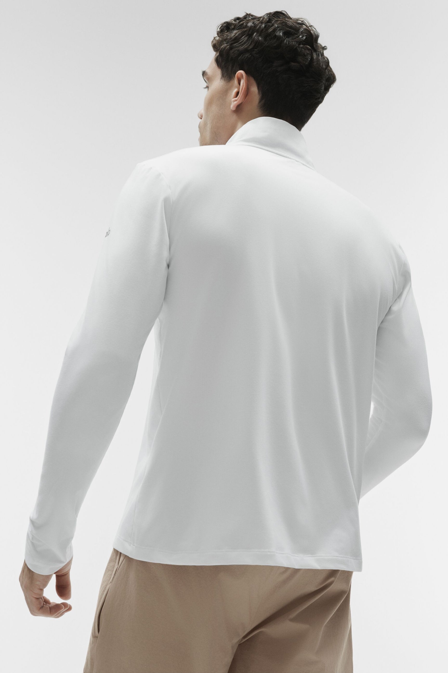 Alo Yoga Conquer 1/4 Zip Reform Long Sleeve - White