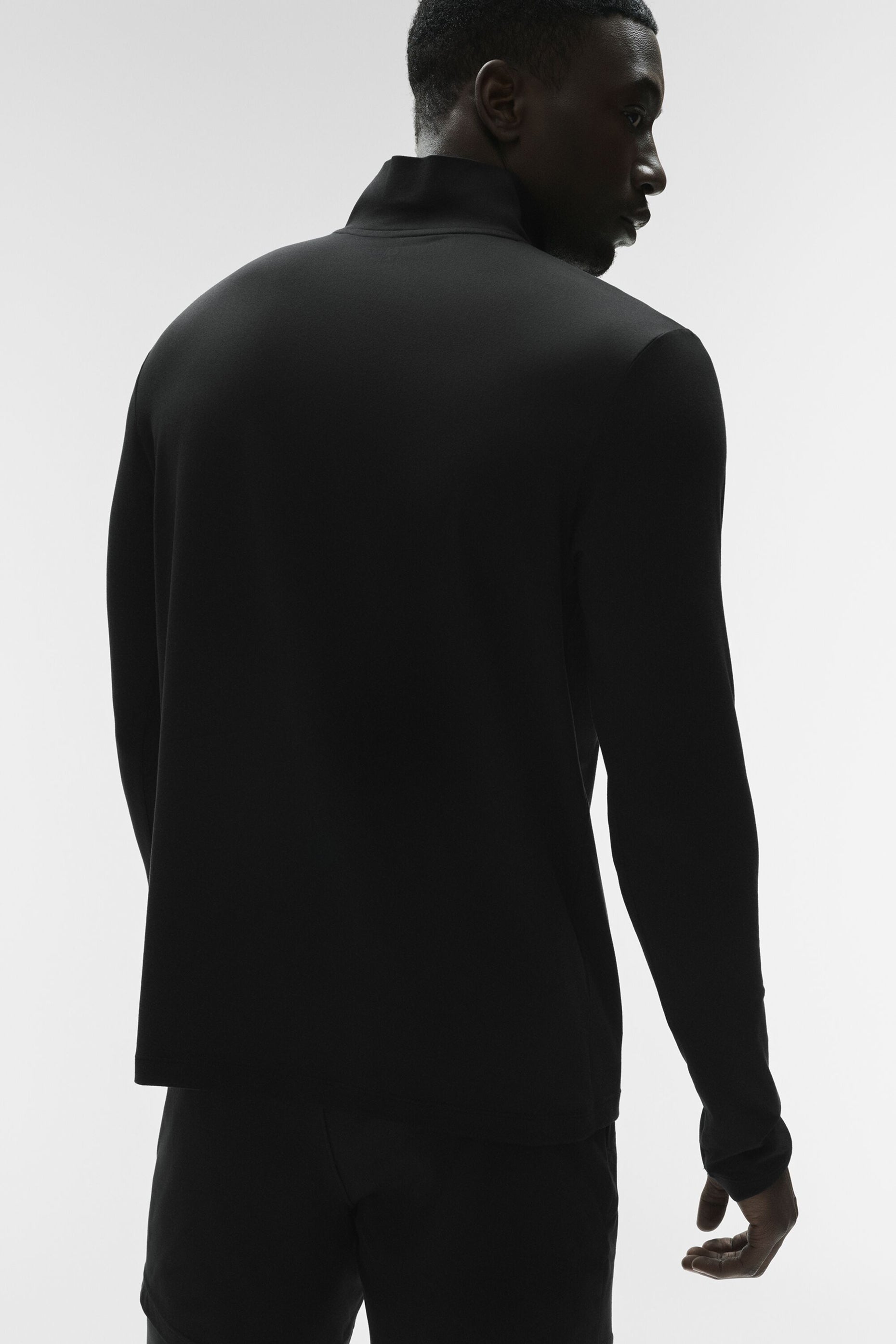 Alo Yoga Conquer 1/4 Zip Reform Long Sleeve - Black