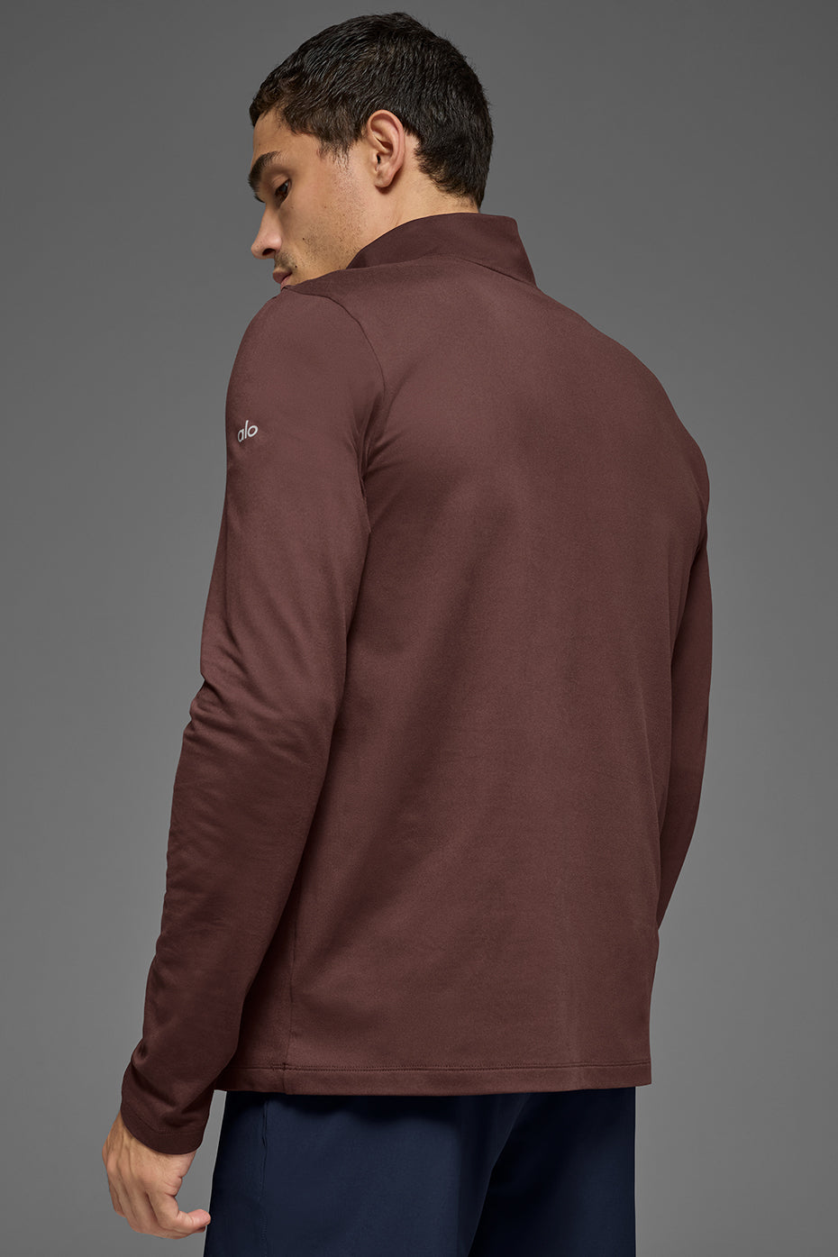 Alo Yoga Conquer 1/4 Zip Reform Long Sleeve - Brownstone