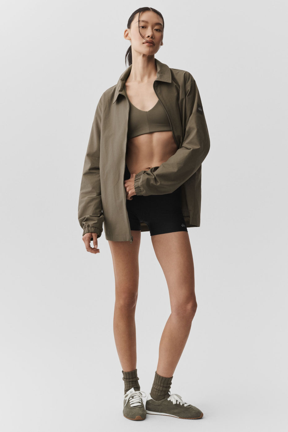 Alo Yoga Torrent Overshirt - Olive Tree