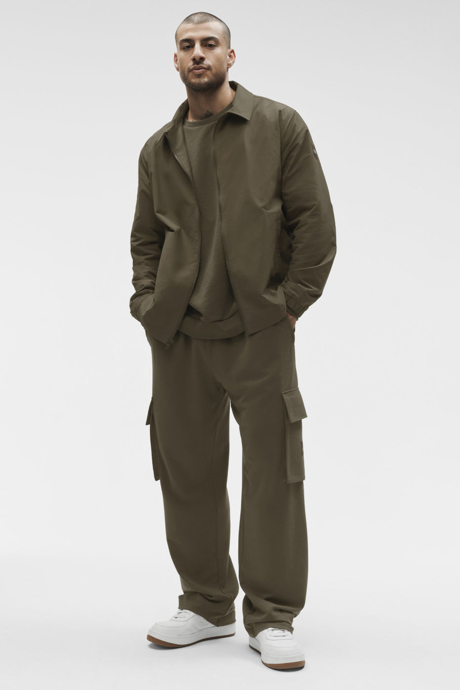 Alo Yoga Torrent Overshirt - Olive Tree