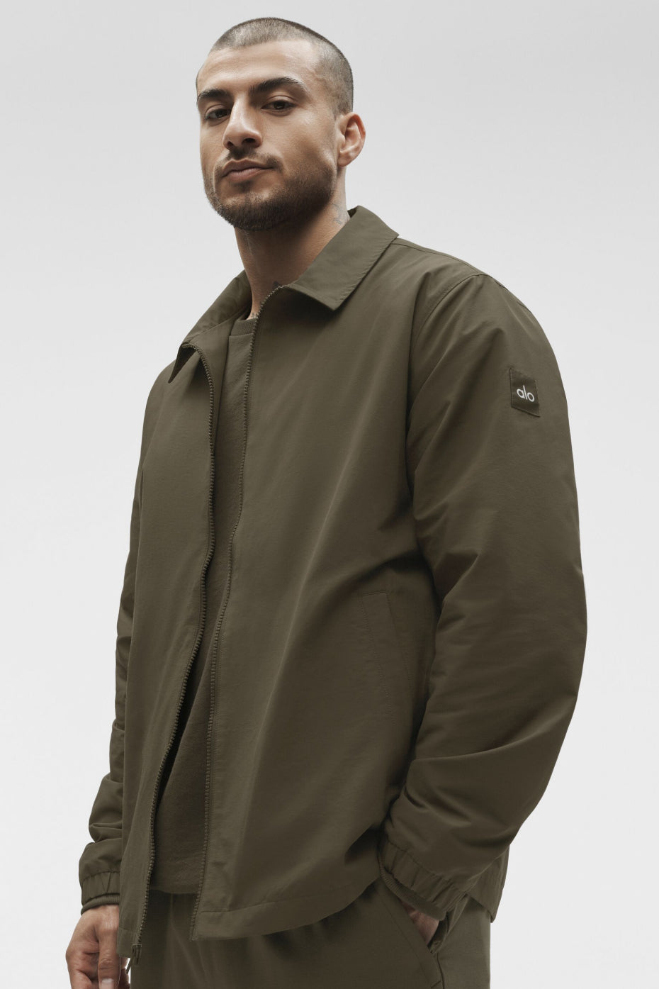 Alo Yoga Torrent Overshirt - Olive Tree