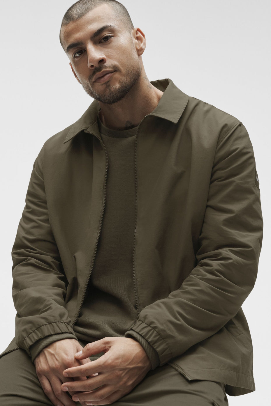 Alo Yoga Torrent Overshirt - Olive Tree