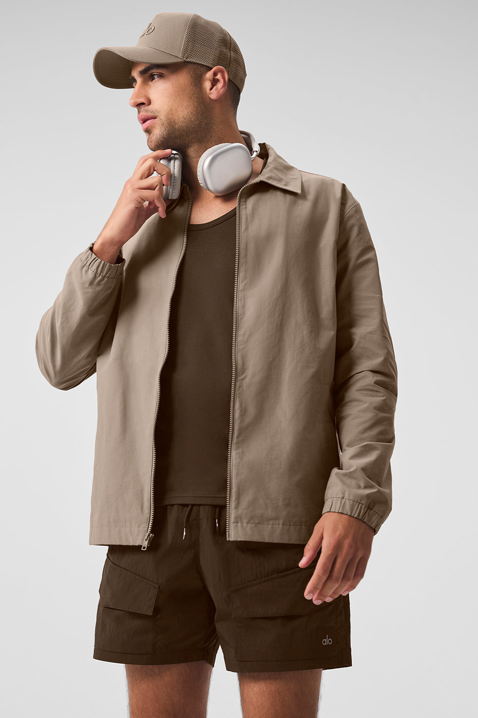 Alo Yoga Torrent Overshirt - Gravel