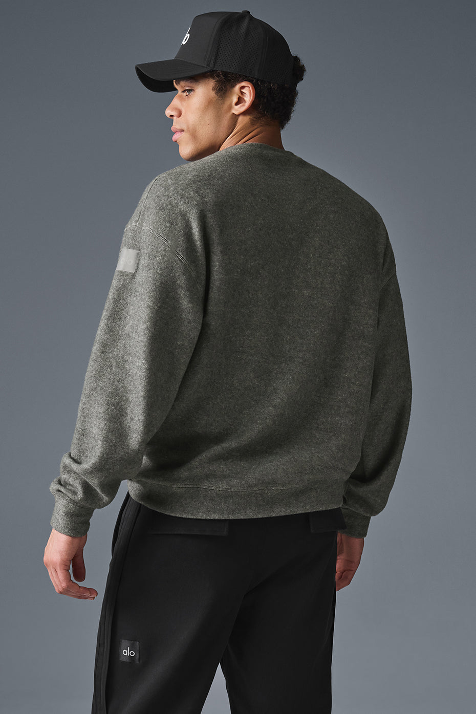 Alo Yoga Triumph Restore Crew Neck Sweatshirt - Grey Triblend