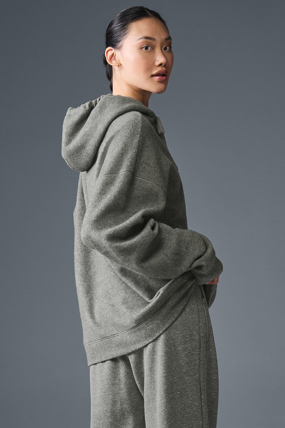 Alo Yoga Triumph Restore Hoodie - Grey Triblend