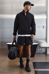 Alo Yoga Light Weight Takeaway Track Pullover - Black