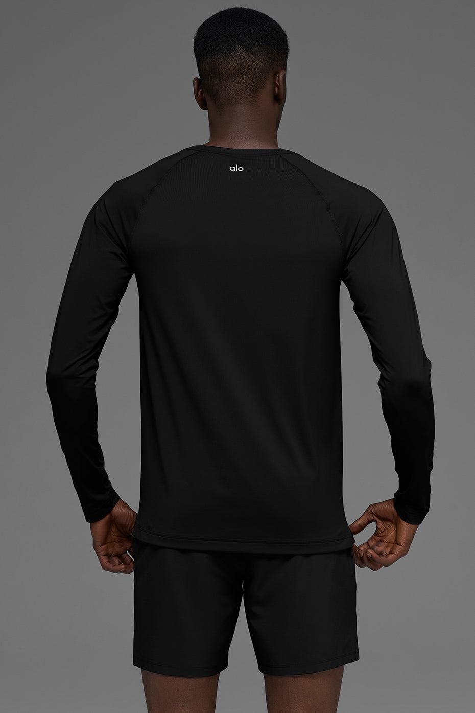 Alo Yoga Idol Crewneck Long Sleeve - Black