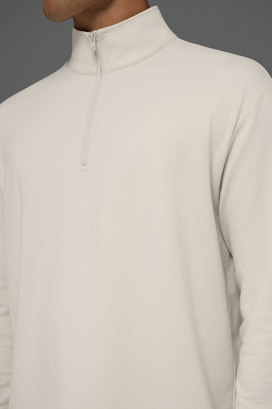 Alo Yoga Double Take Long Sleeve 1/4 Zip - Bone