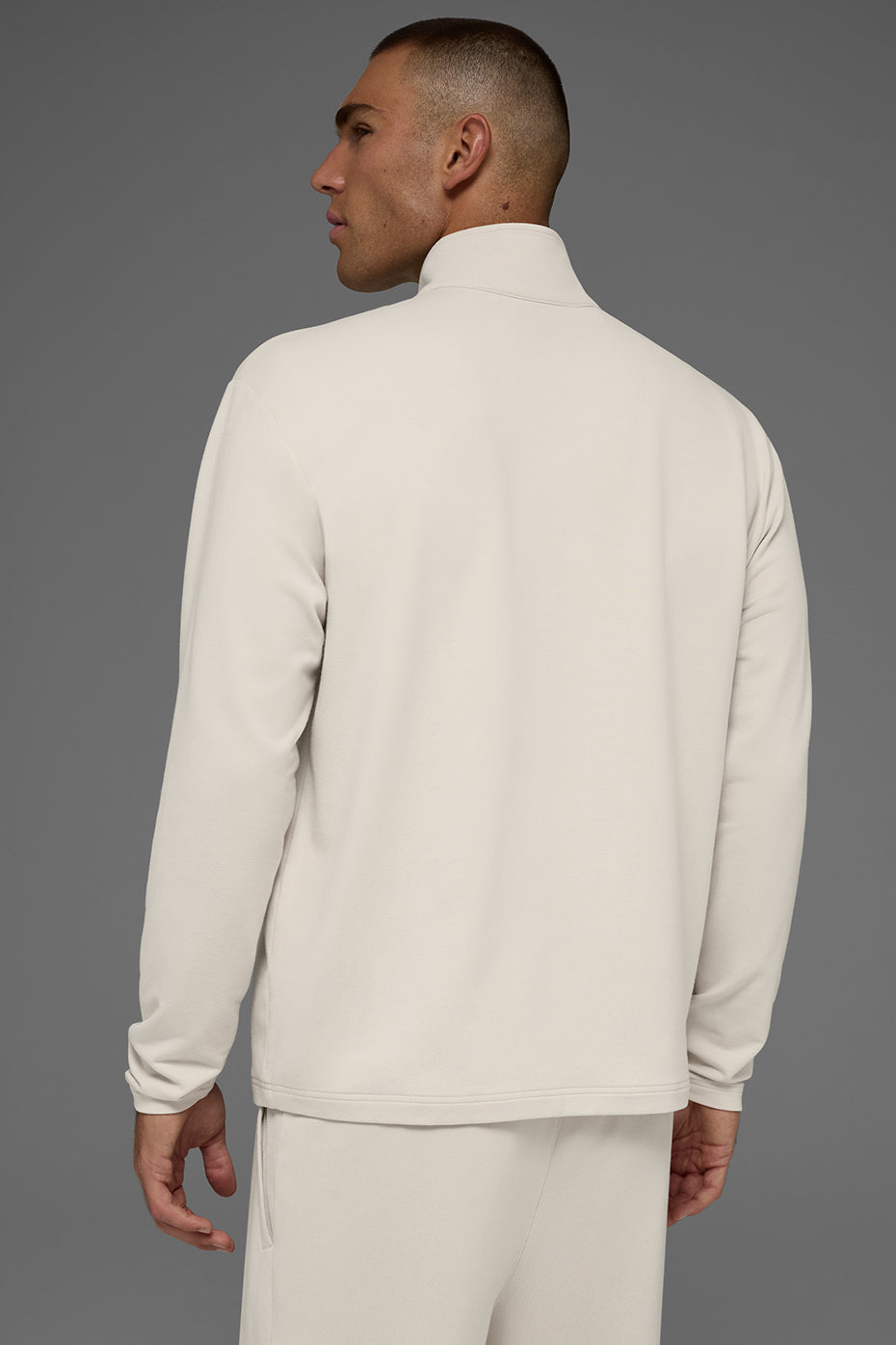 Alo Yoga Double Take Long Sleeve 1/4 Zip - Bone