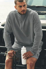 Alo Yoga Double Take Long Sleeve 1/4 Zip - Monument
