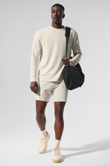 Alo Yoga Double Take Long Sleeve Crew - Bone