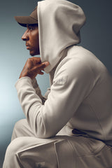 Alo Yoga Waffle Lounge Hoodie - Bone