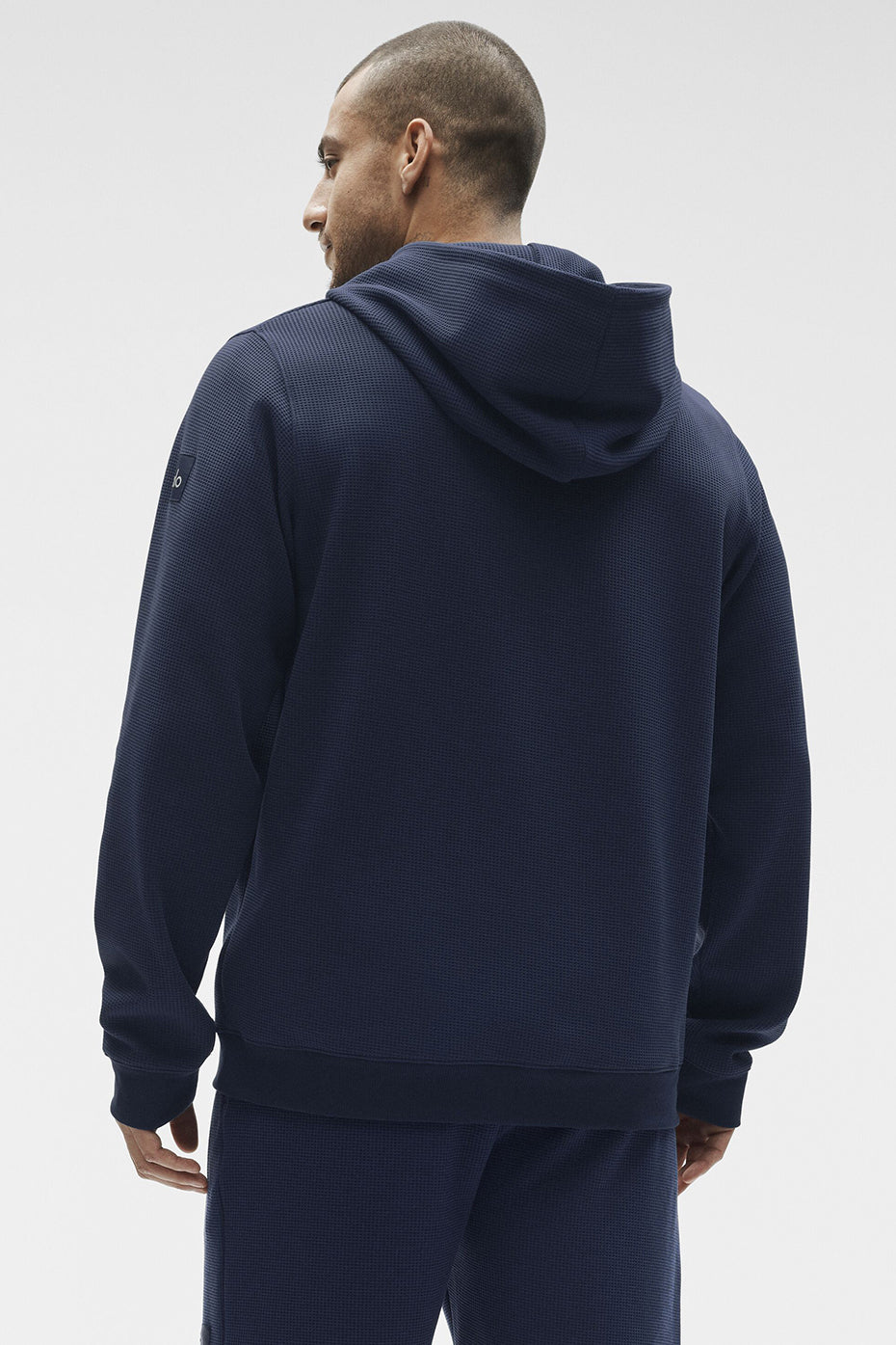 Alo Yoga Waffle Lounge Hoodie - Navy