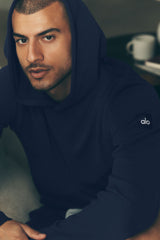 Alo Yoga Waffle Lounge Hoodie - Navy