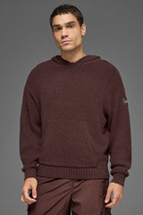 Alo Yoga Textured Knit Hoodie - Brownstone