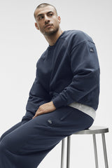 Alo Yoga Field Crew Neck Sweatshirt - Navy
