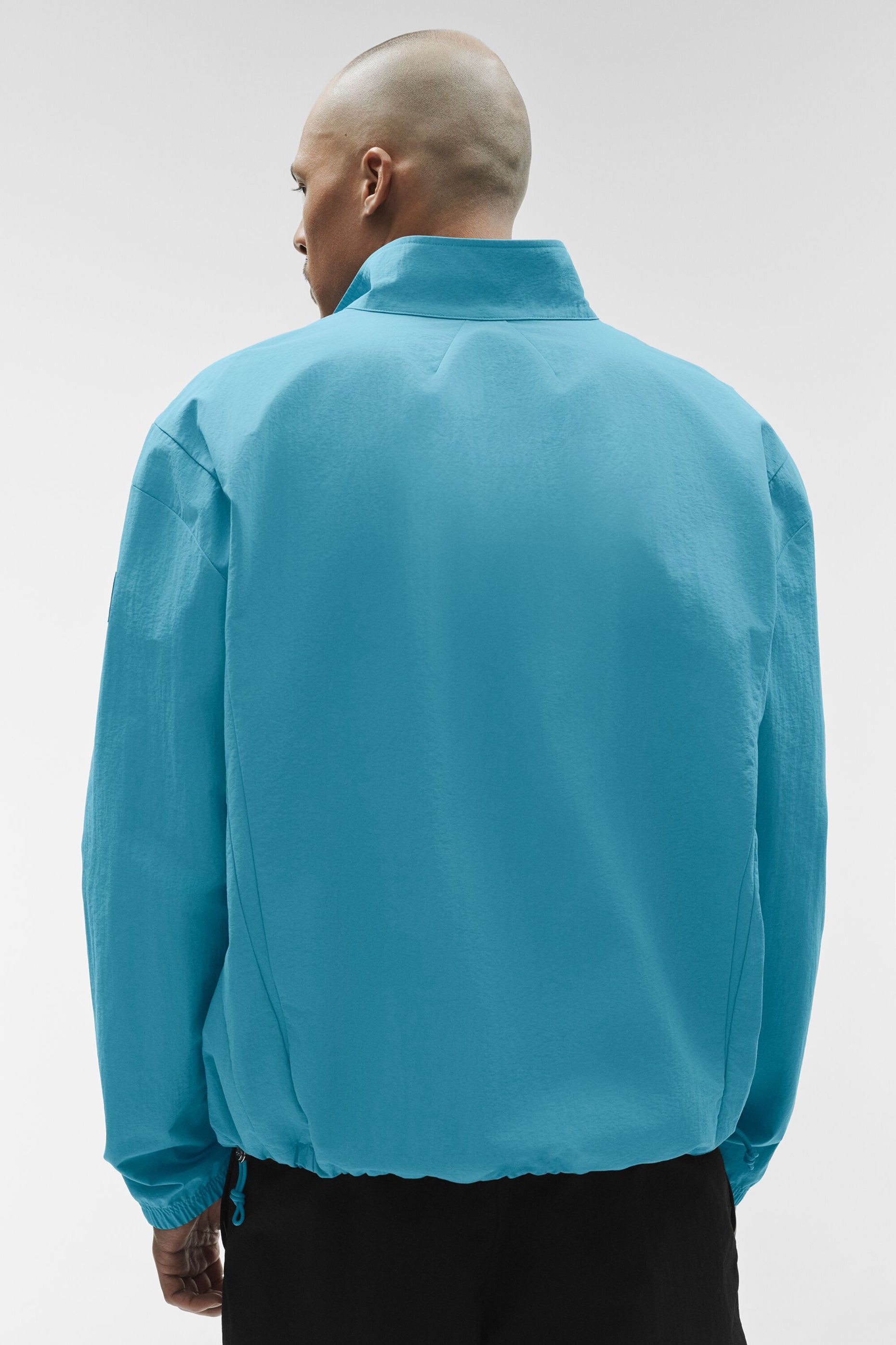 Alo Yoga Takeaway Track Full Zip Jacket - Blue Breeze
