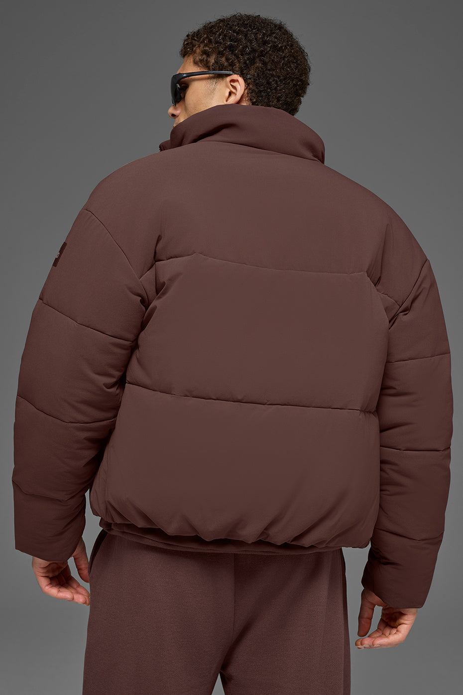 Alo Yoga Stretch Woven Street Puffer - Brownstone