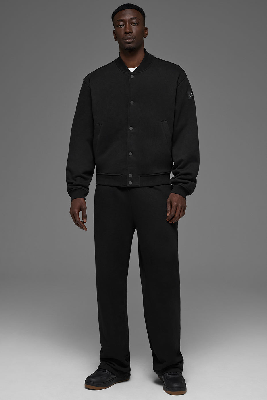 Alo Yoga Renown Varsity Jacket - Black