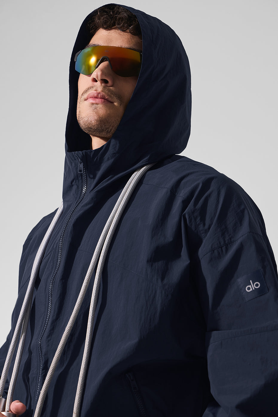 Alo Yoga Vantage Nylon Ripstop Track Jacket - Navy